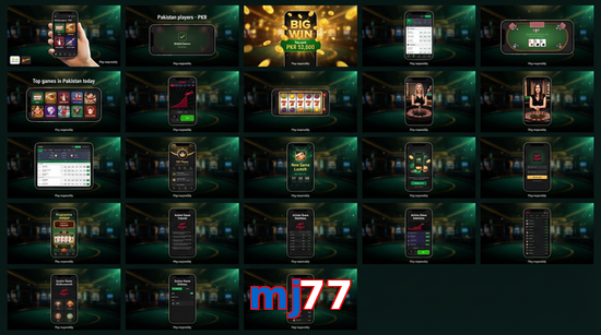 Main screen of Mj77 bet page for PK players